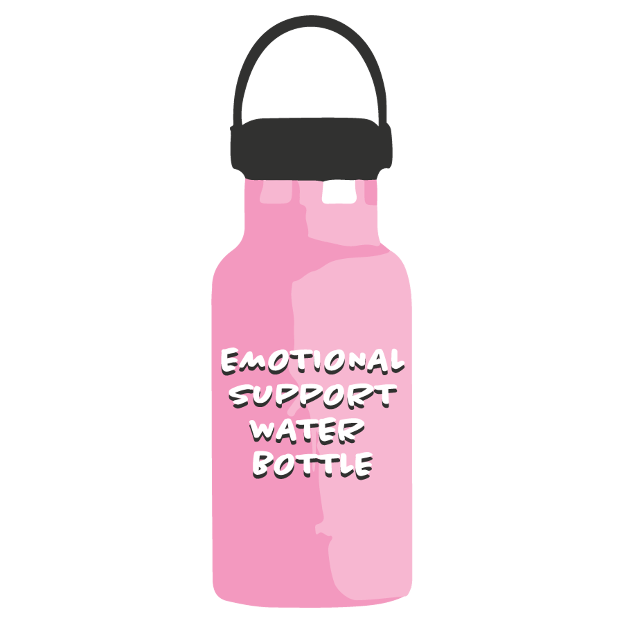 Emotional Support Water Bottle Pink