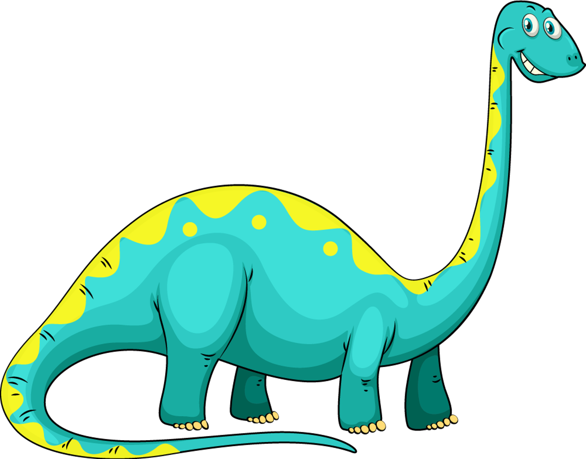 Teal Brontosaurus Dinosaur