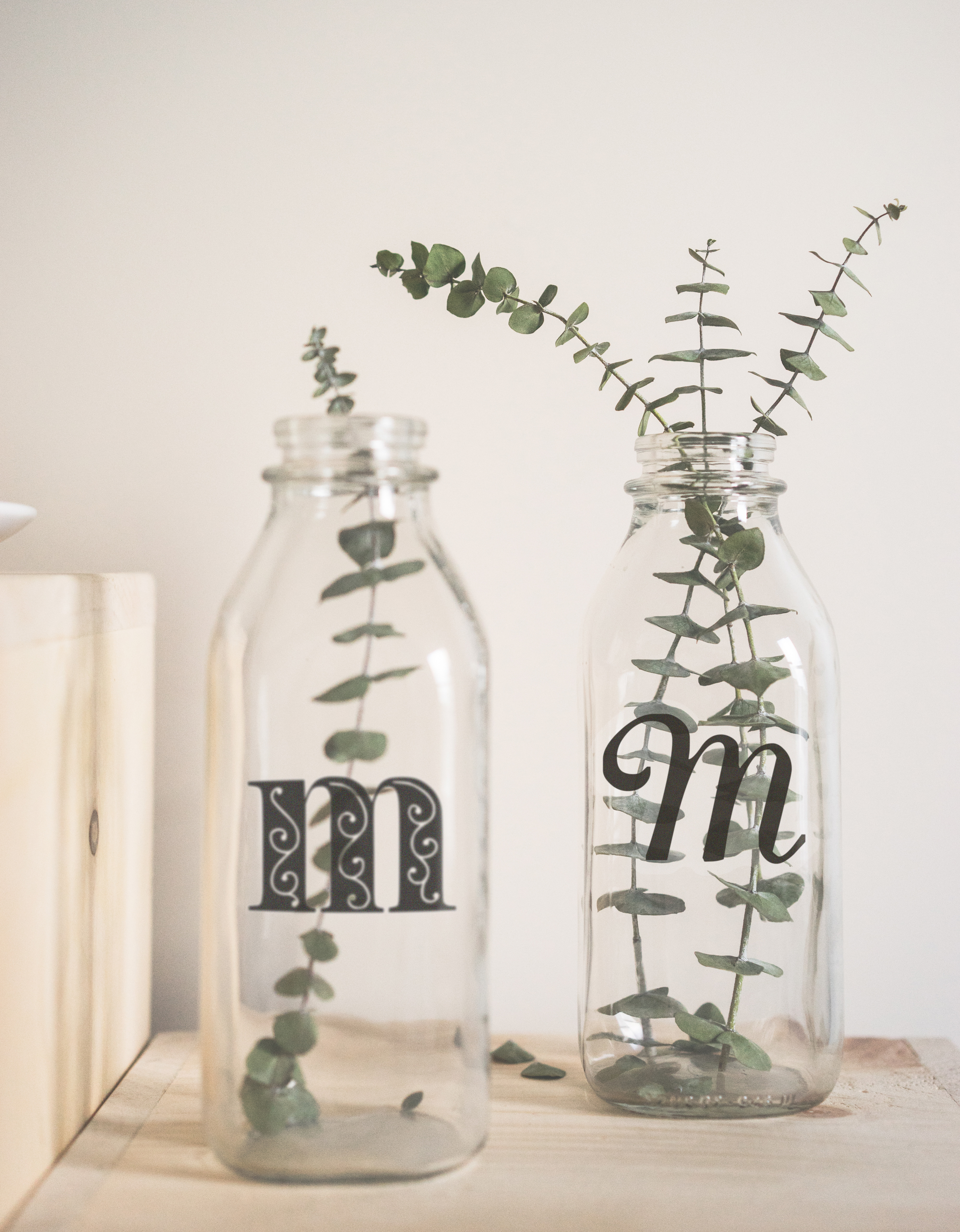 Mason jar with flowers