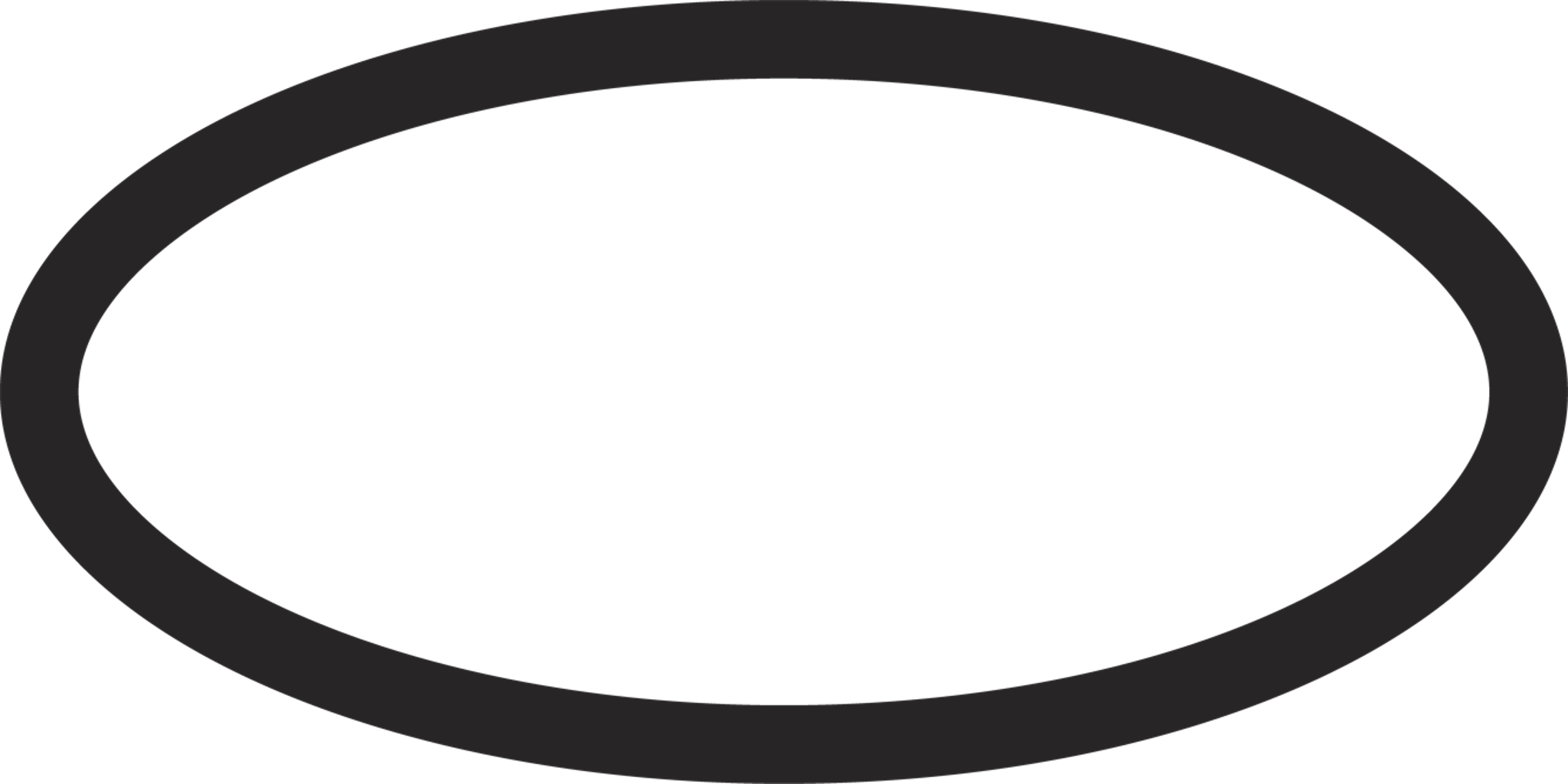 Oval Border Thick