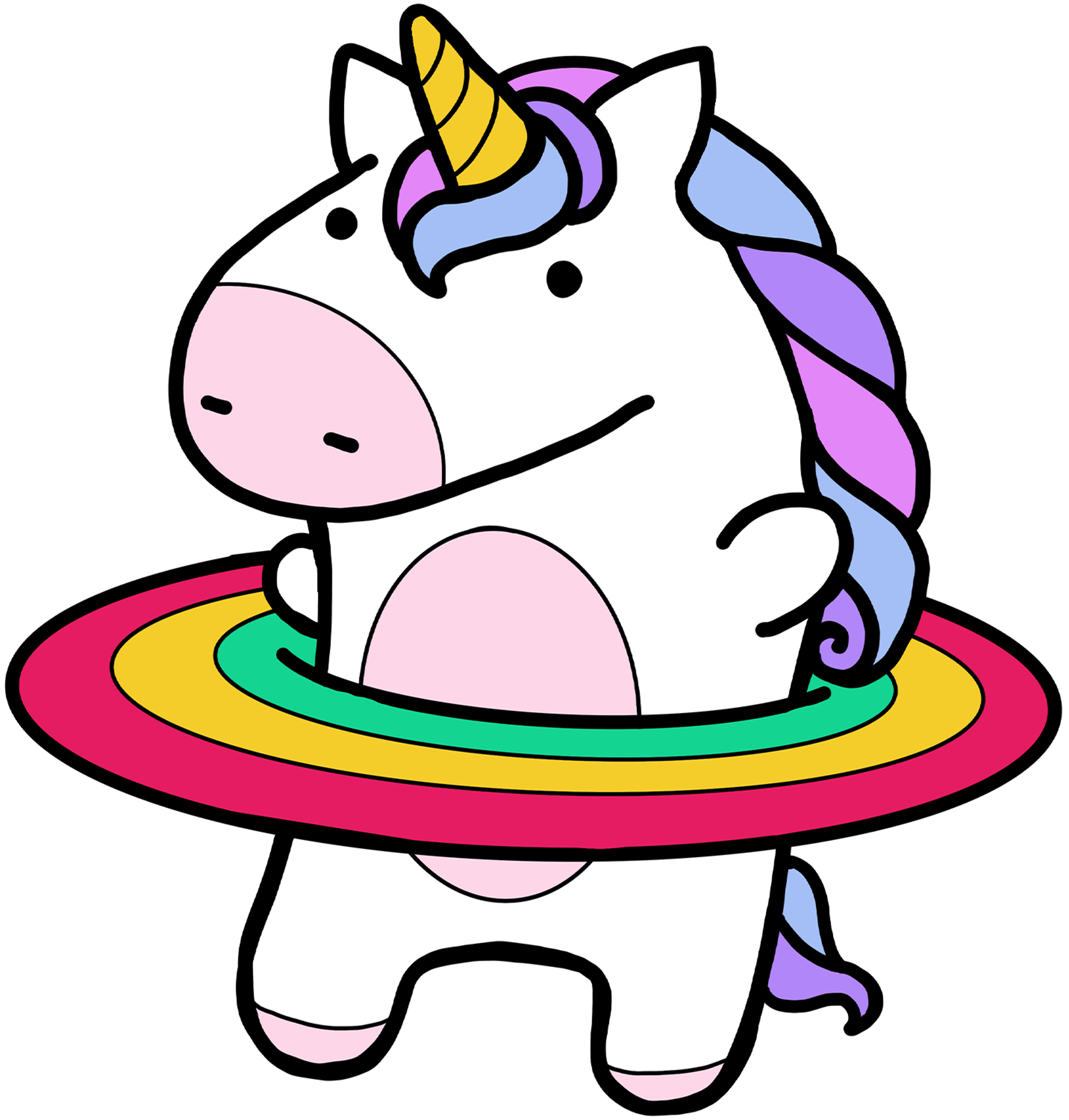 Unicorn Rainbow Hoola Hoop