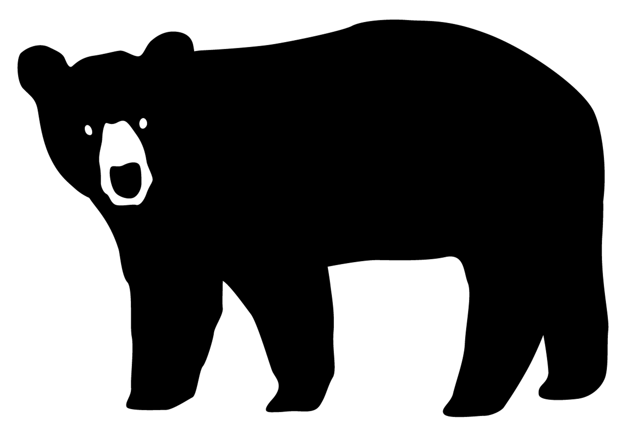 Black Bear Silhouette