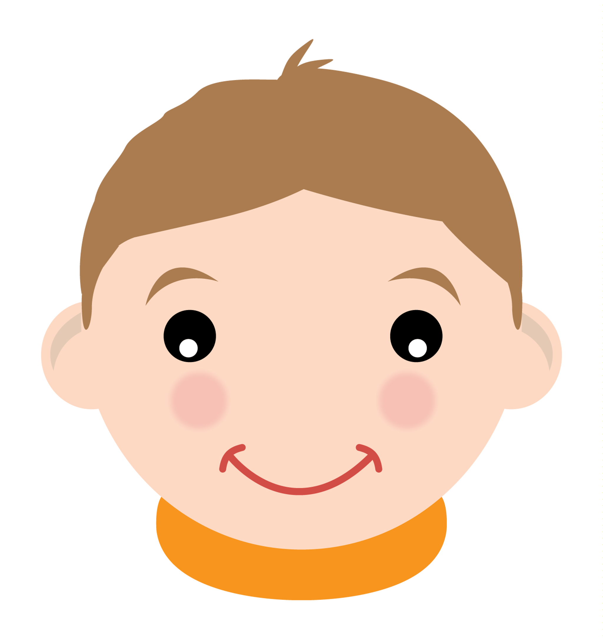 Cute Boy Orange