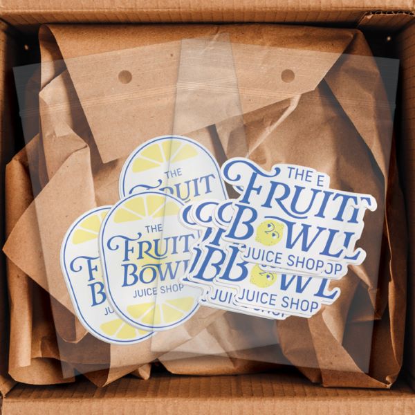 Vinyl Alternative stickers in individual poly bags.