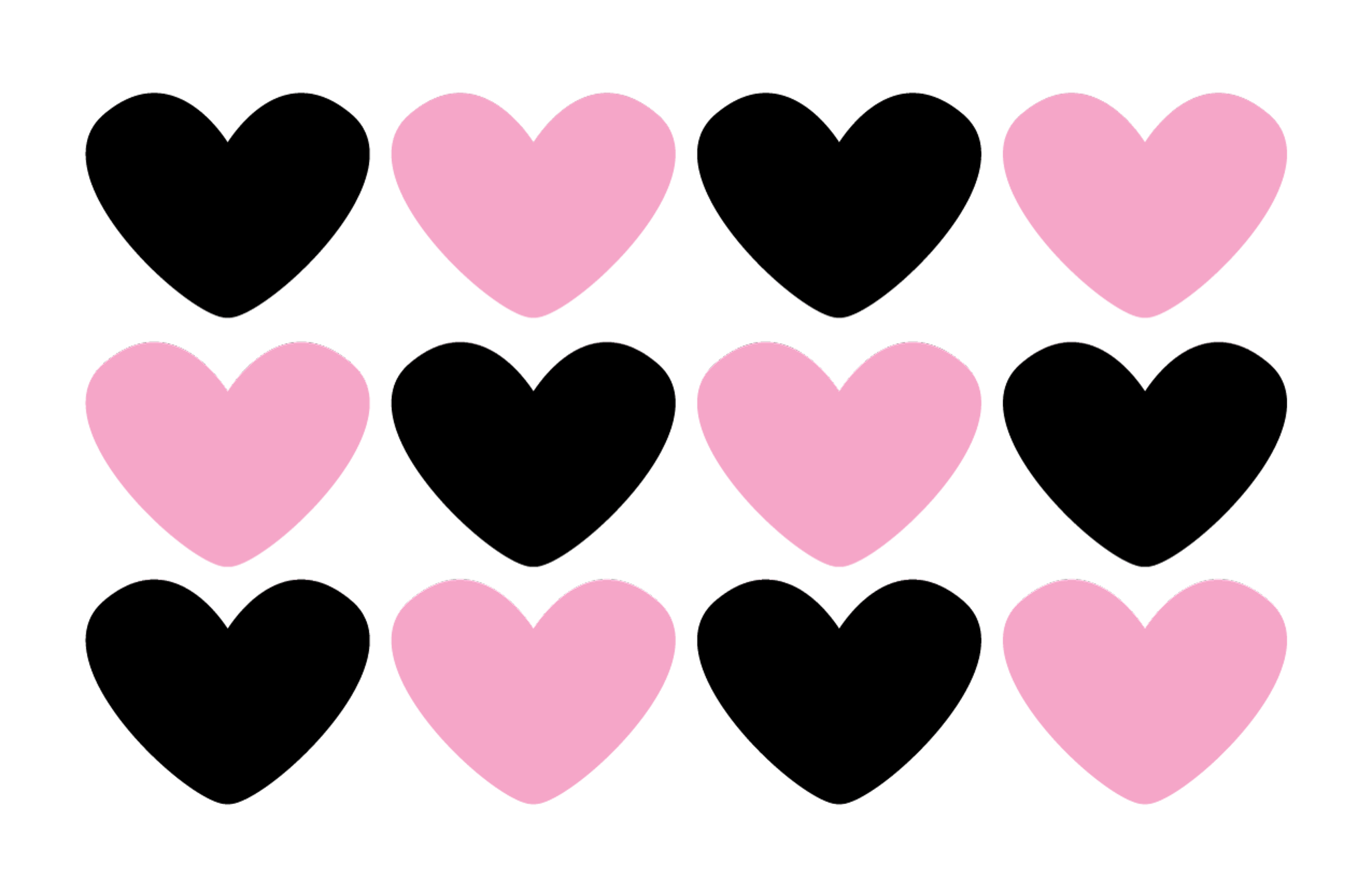 Rows Of Hearts