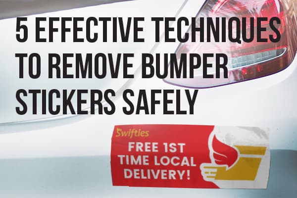 How to Remove Bumper Stickers
