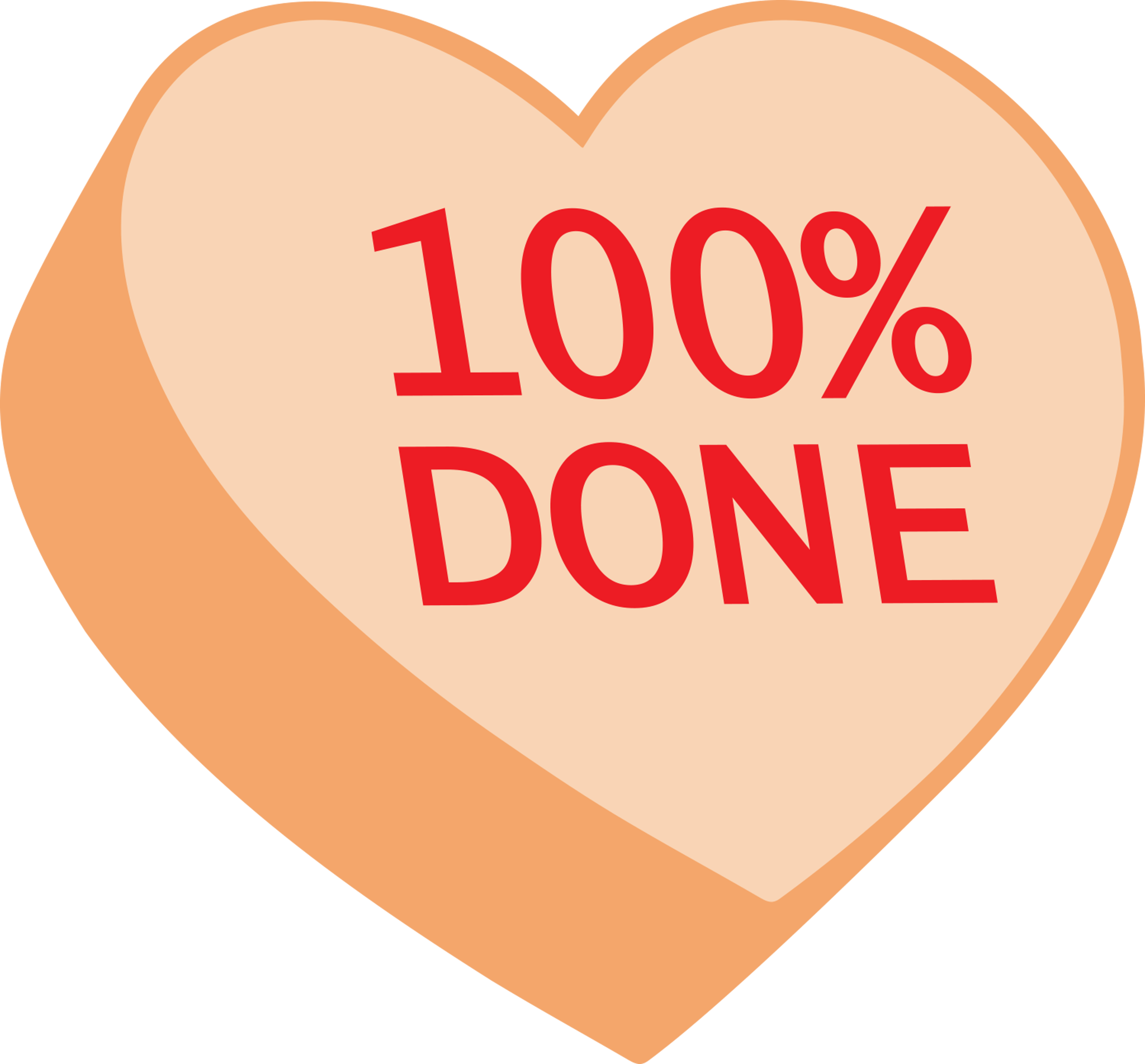 Candy Heart 100 Percent Done