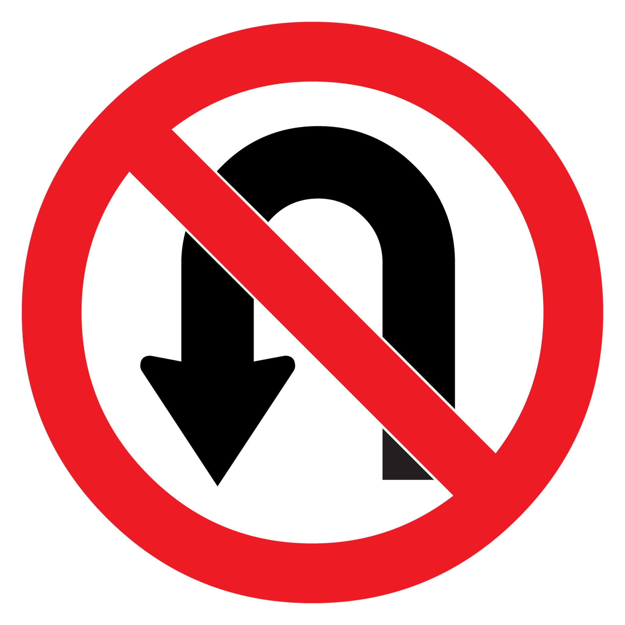 no u-turns