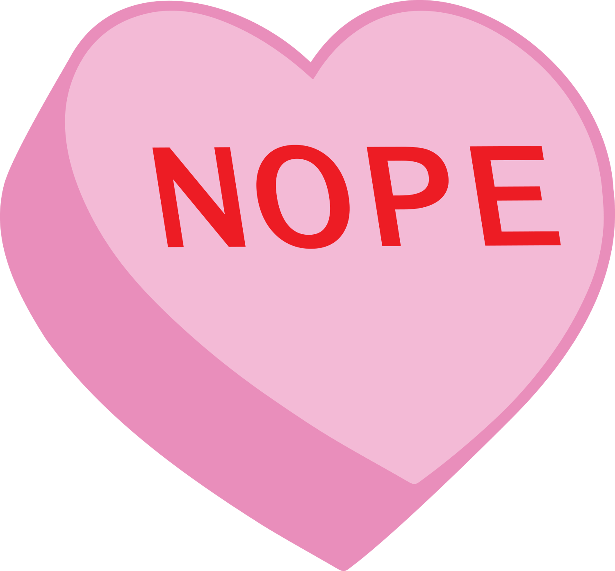 Candy Heart Nope