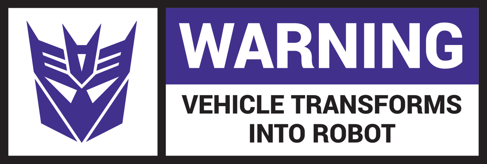 Decepticon Car Warning