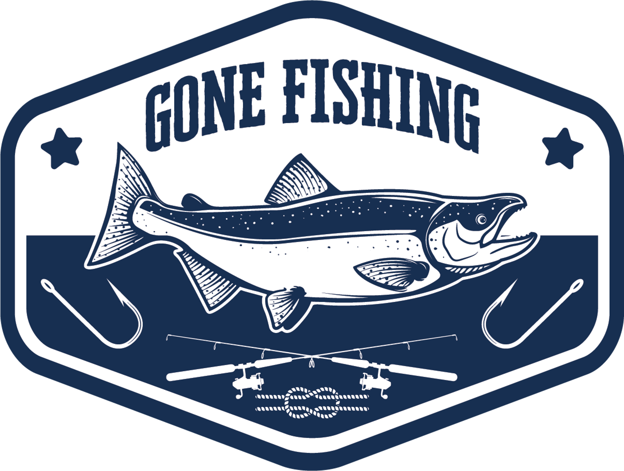 Gone Fishing Badge