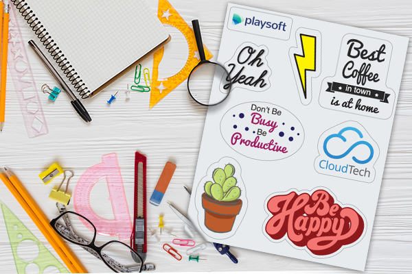 Create a page of completely customizable mask iron-ons