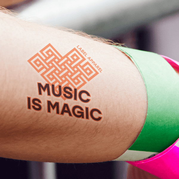 Generate hype and interest surrounding your brand with temp tats