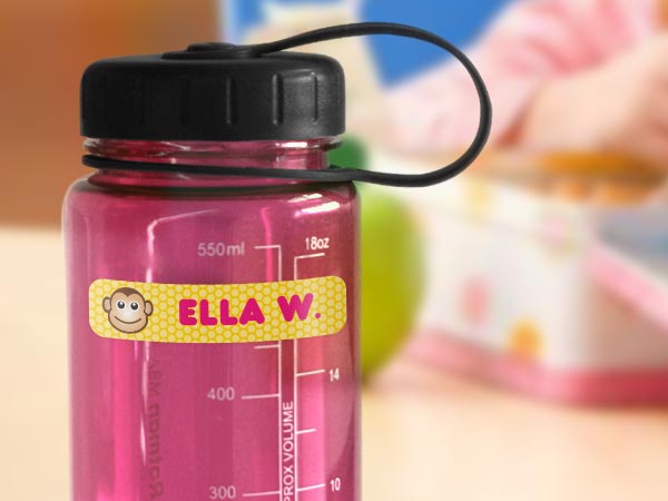 Custom kids name label 