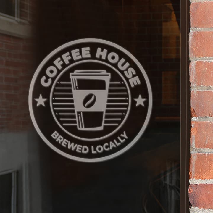 Frosted Vinyl Window Graphics