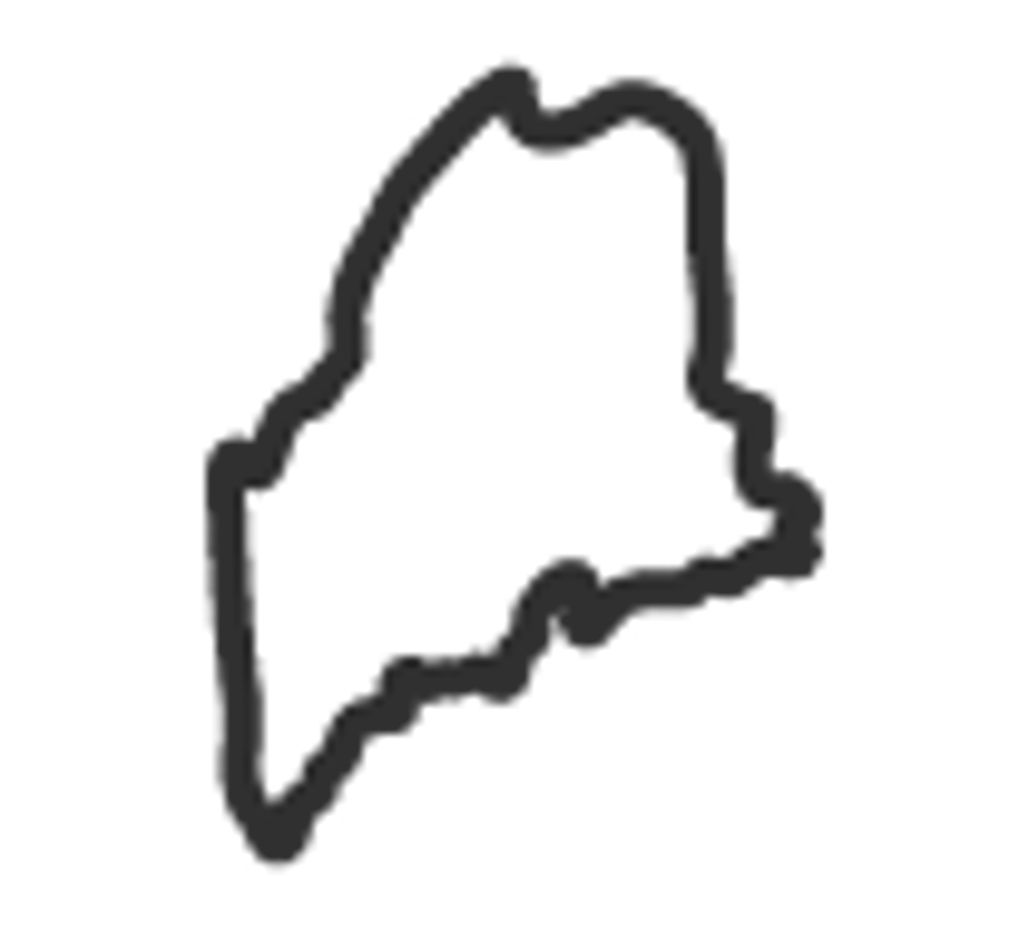 USA Maine State Template