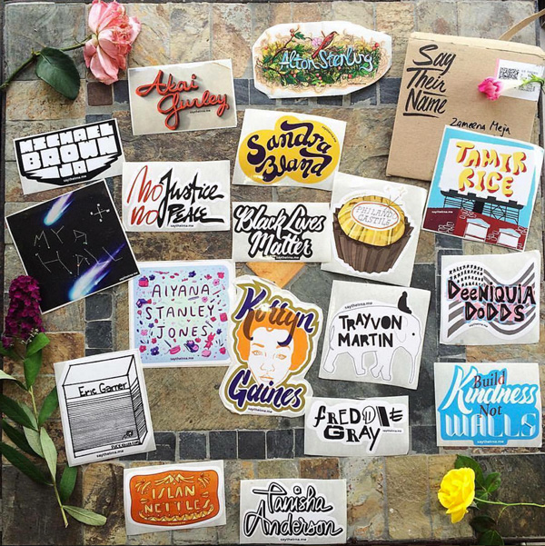 Say Their Name Stickers