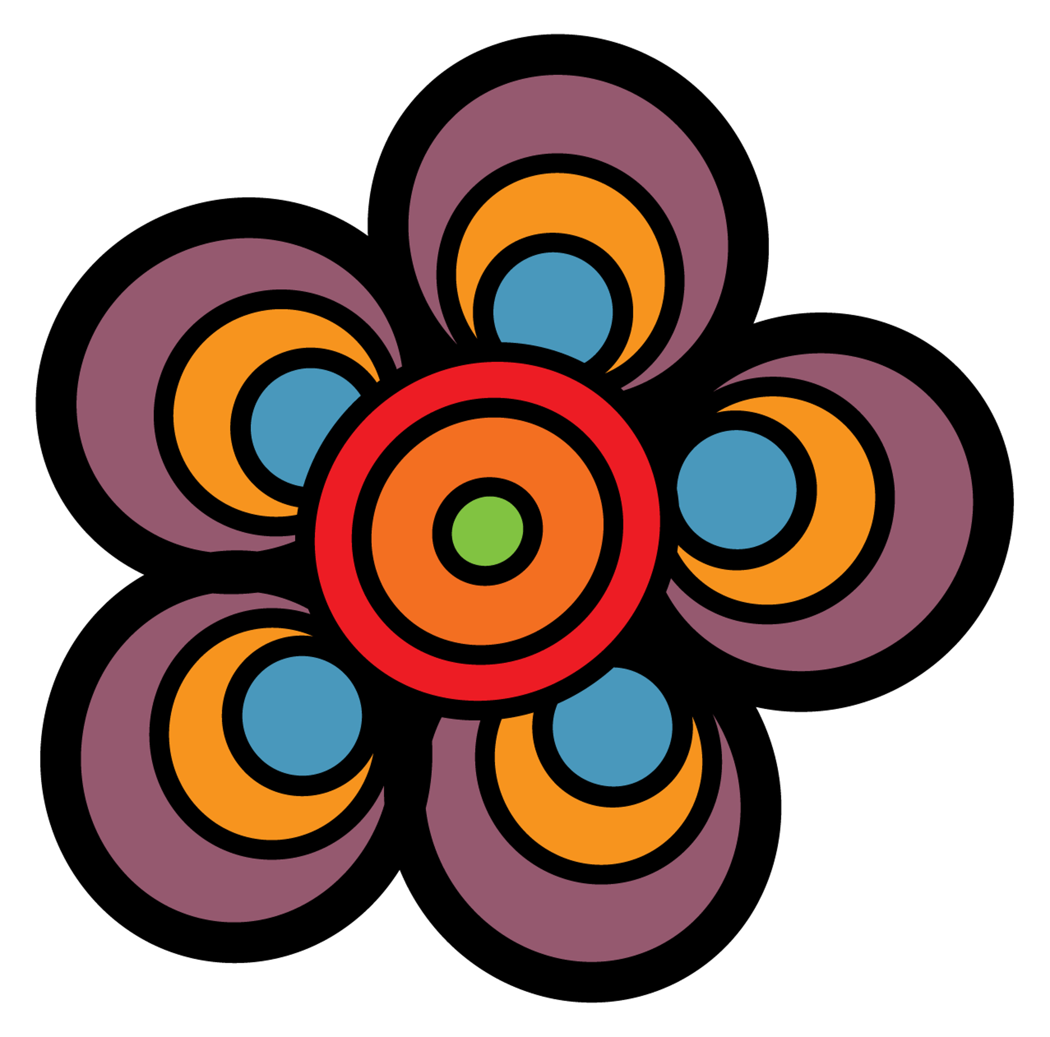Crazy Colors Flower