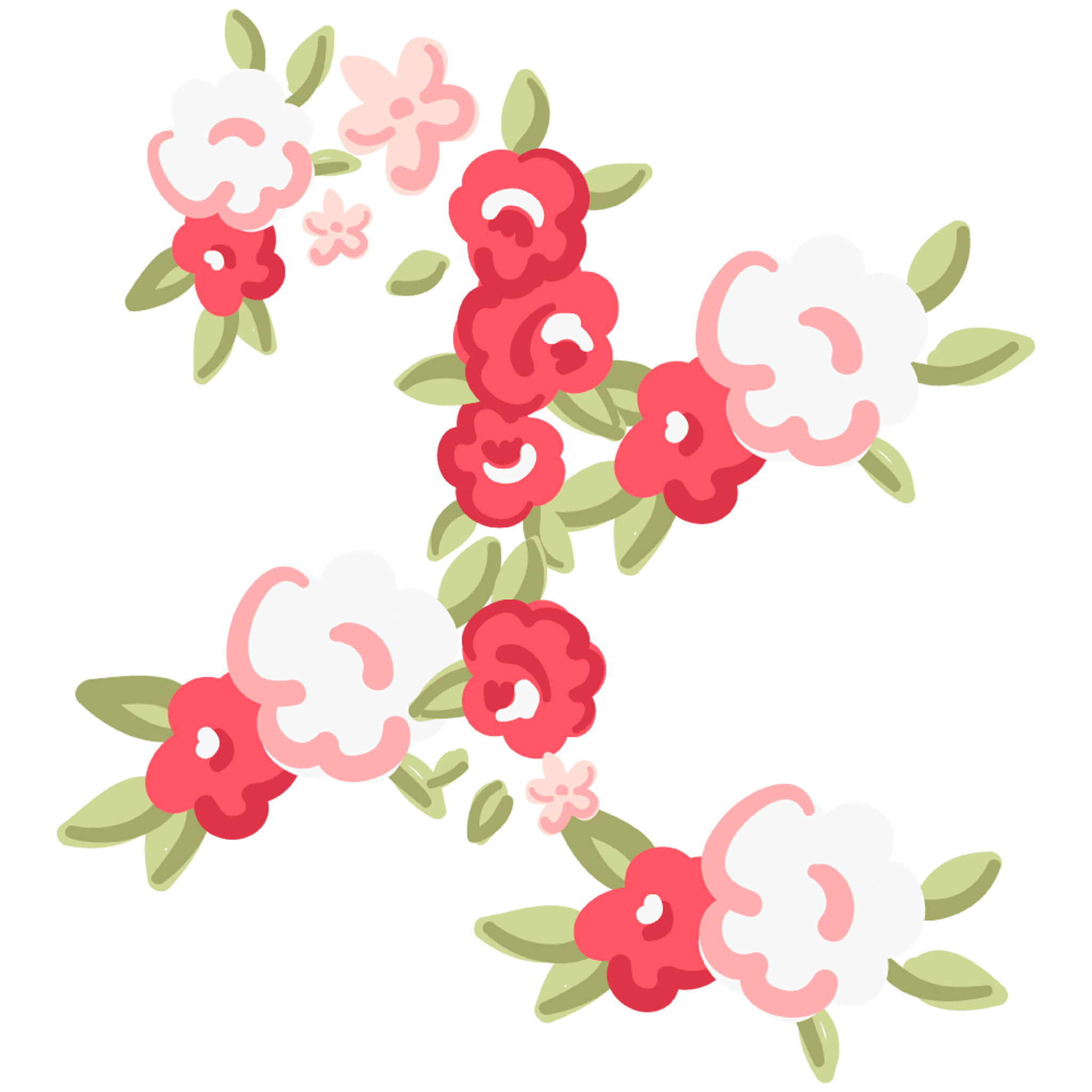 Letter X Flower