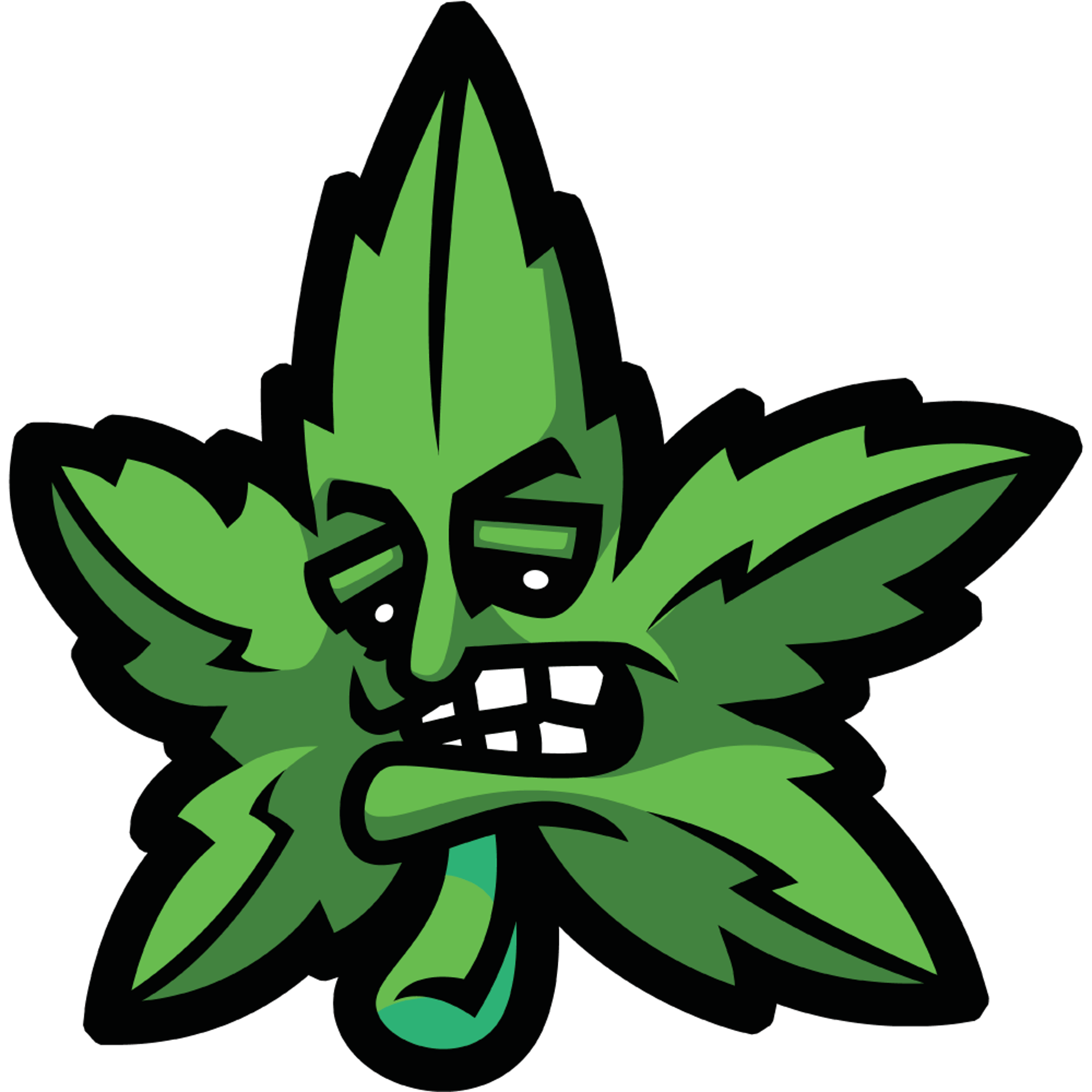 Marijuana Leaf Face