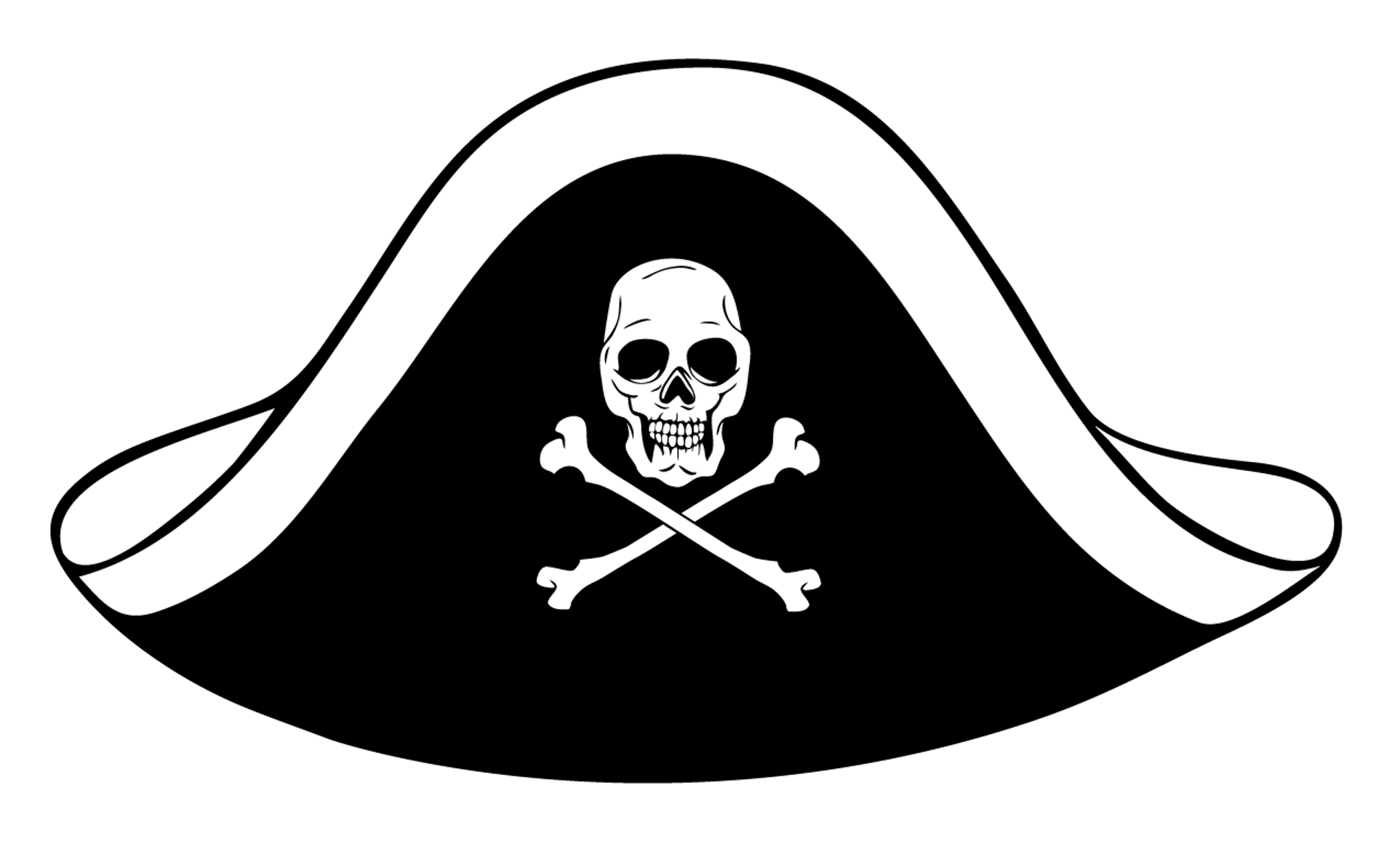 Skull and Crossbones Pirate Hat