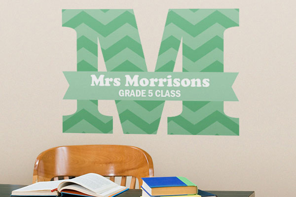 custom wall decal wall decal, wall graphics, wall art, classroom decals, class sign