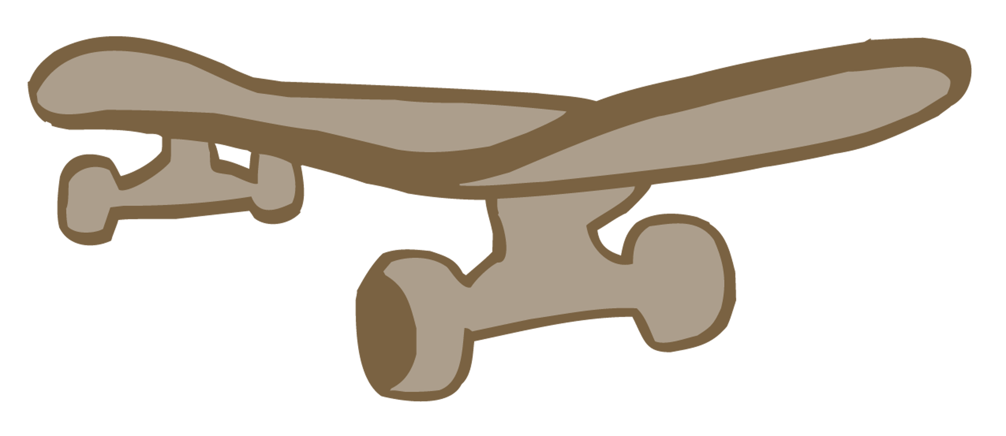 Brown Skateboard