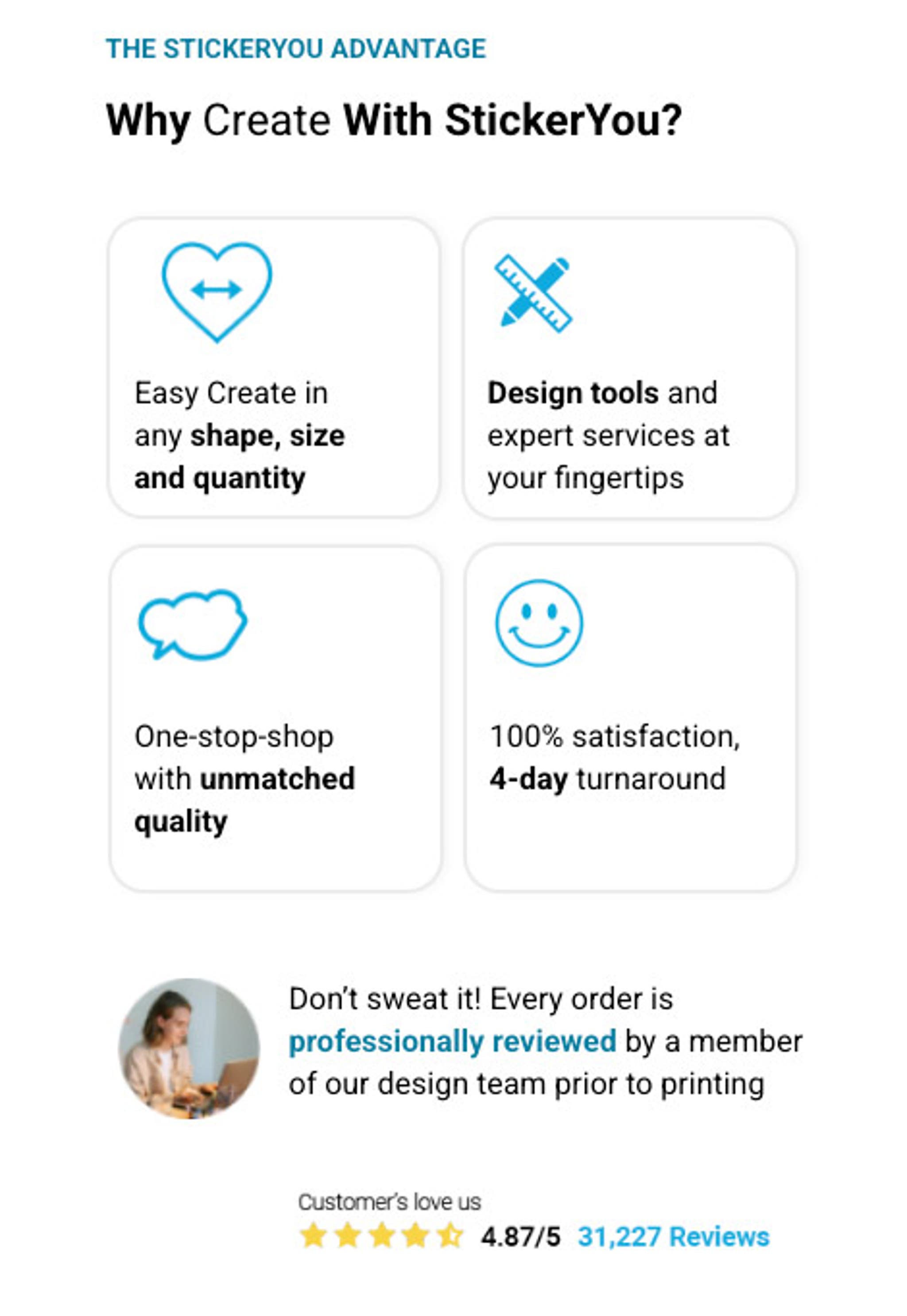 The StickerYou Advantage Why Create With StickerYou?