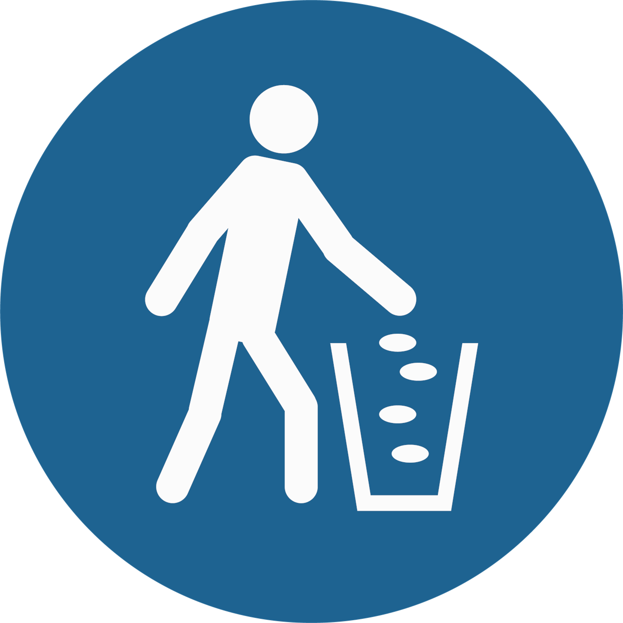 Put Litter In Bins Provided