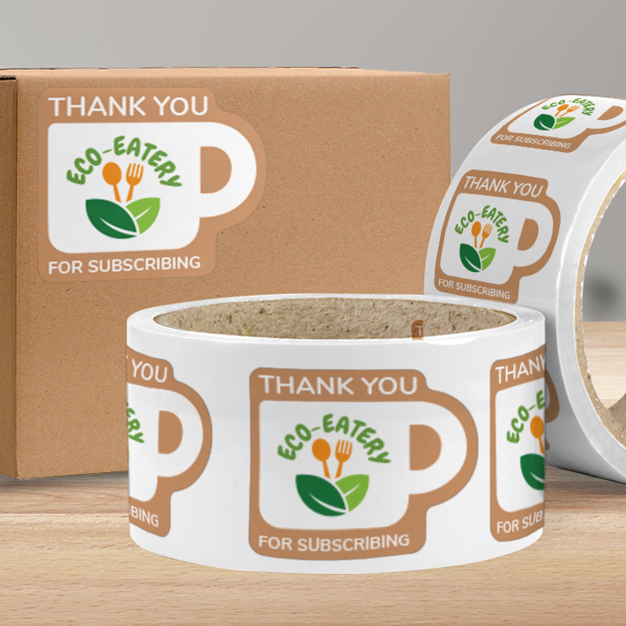 Eco-Safe Paper Roll Labels