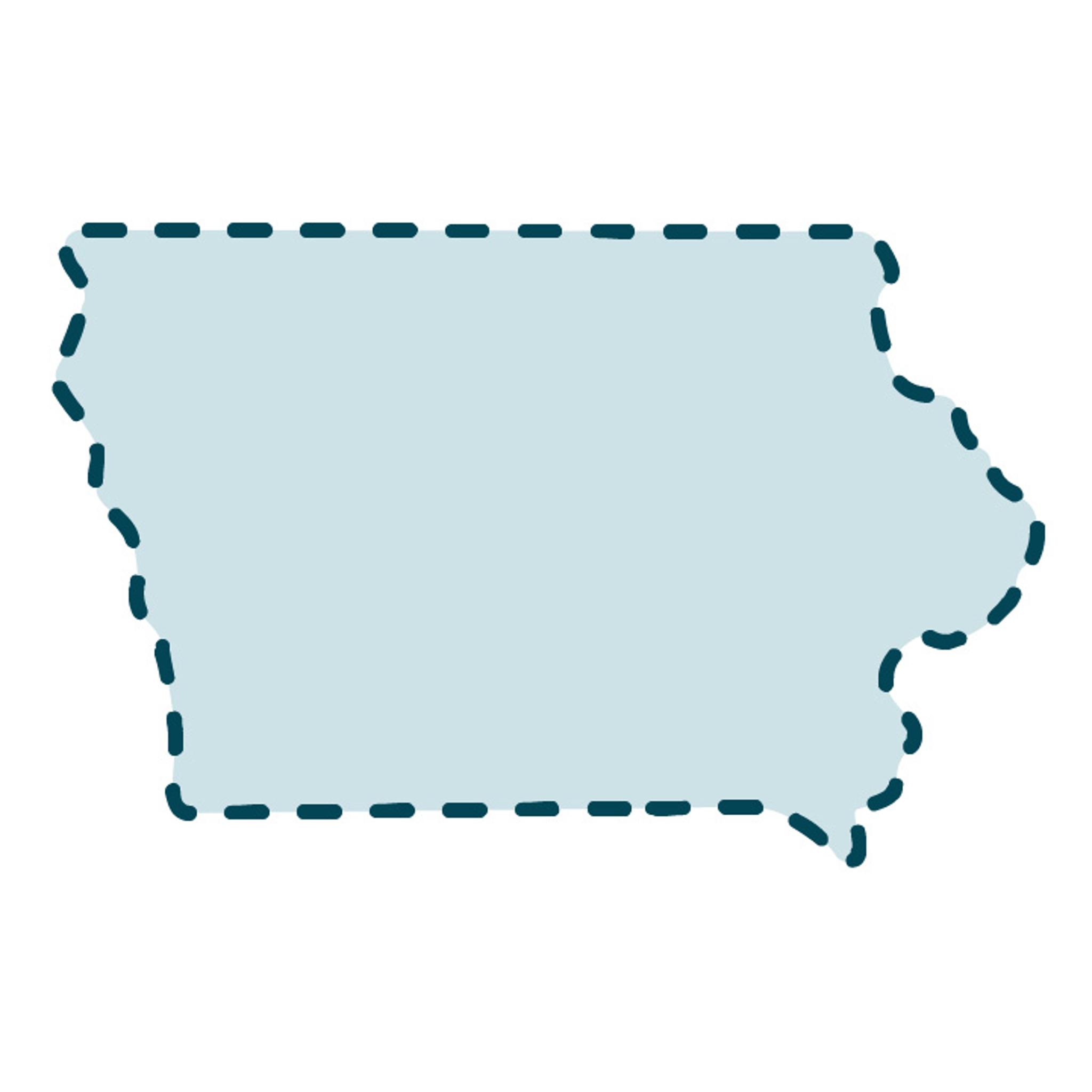 USA Iowa State Template