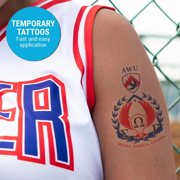 Celebrate your spirit with custom temp tats branded for the occasion