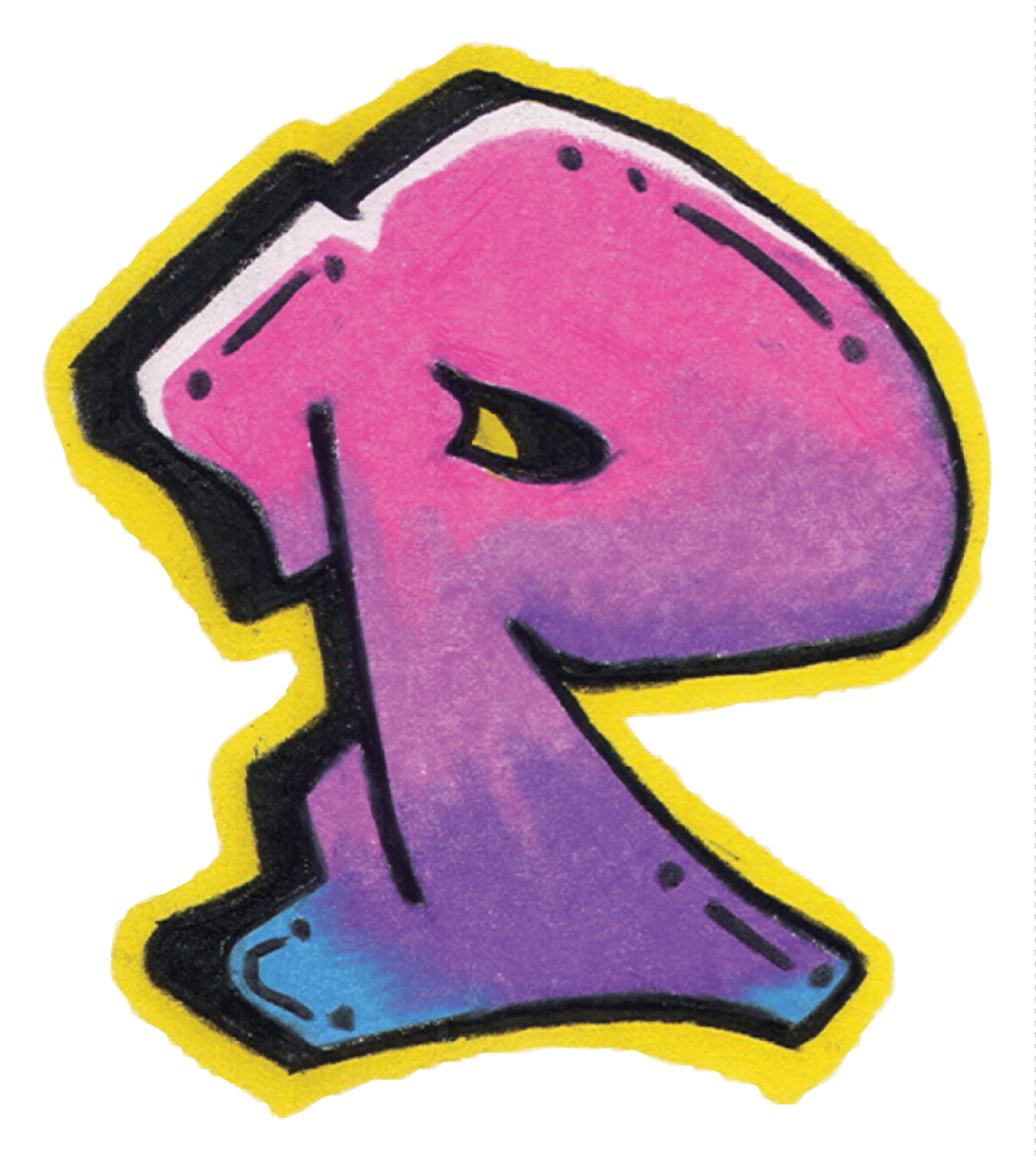 Graffiti Letter P
