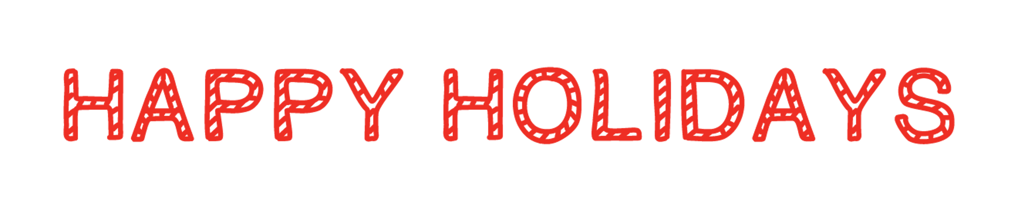 Happy Holidays Christmas Banner