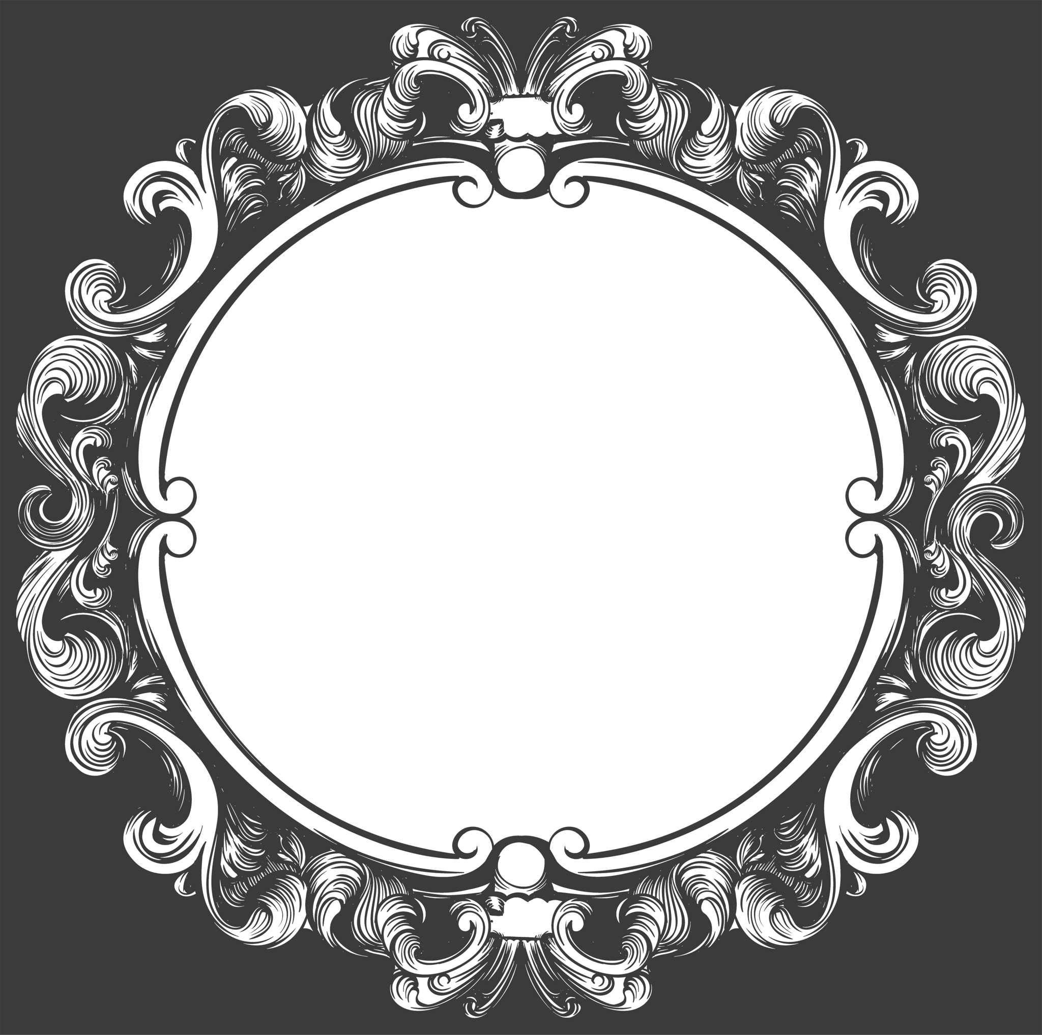 Rococo Decorative Photo Frame