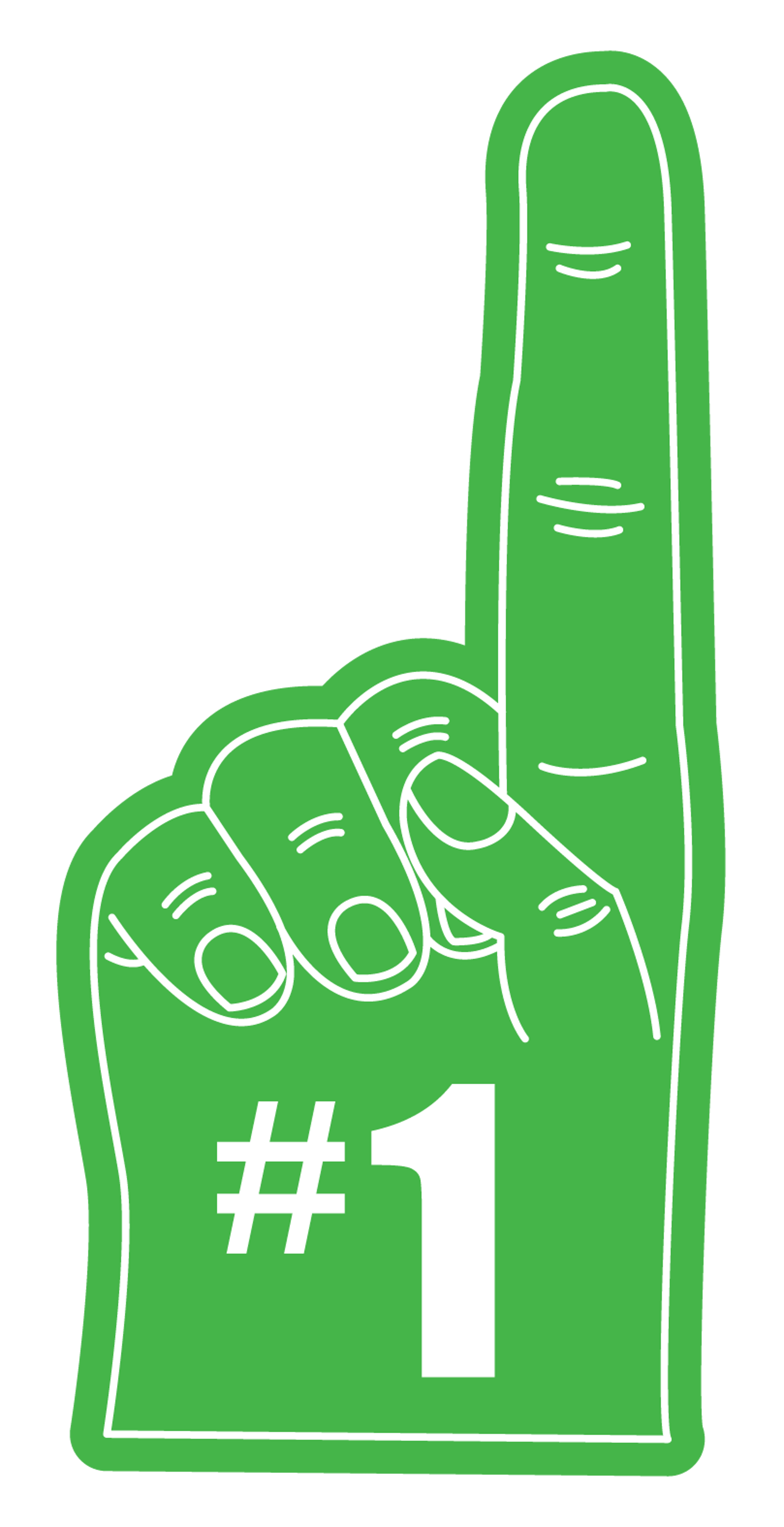 Foam Finger Green