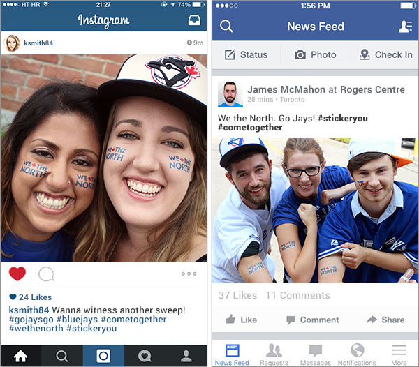 instagram picture, facebook picture, toronto blue jays, baseball, mlb, fans