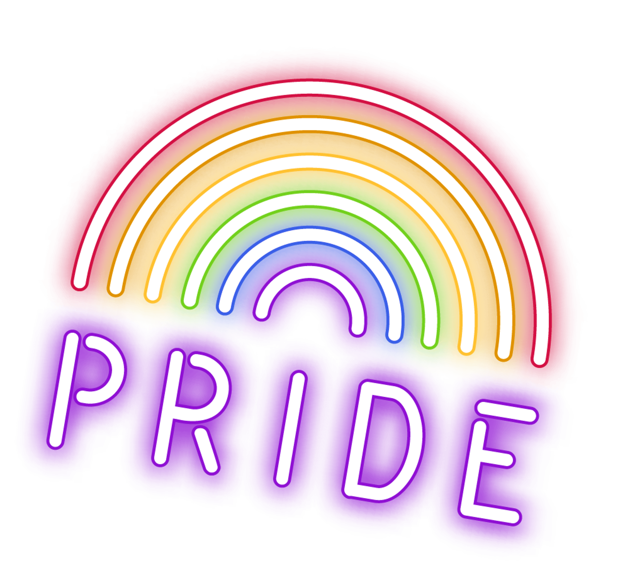 Rainbow Neon Pride Sign