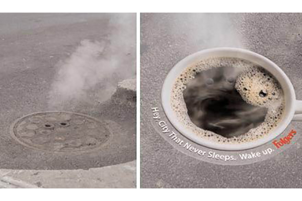 folger's sewer decal coffee decal