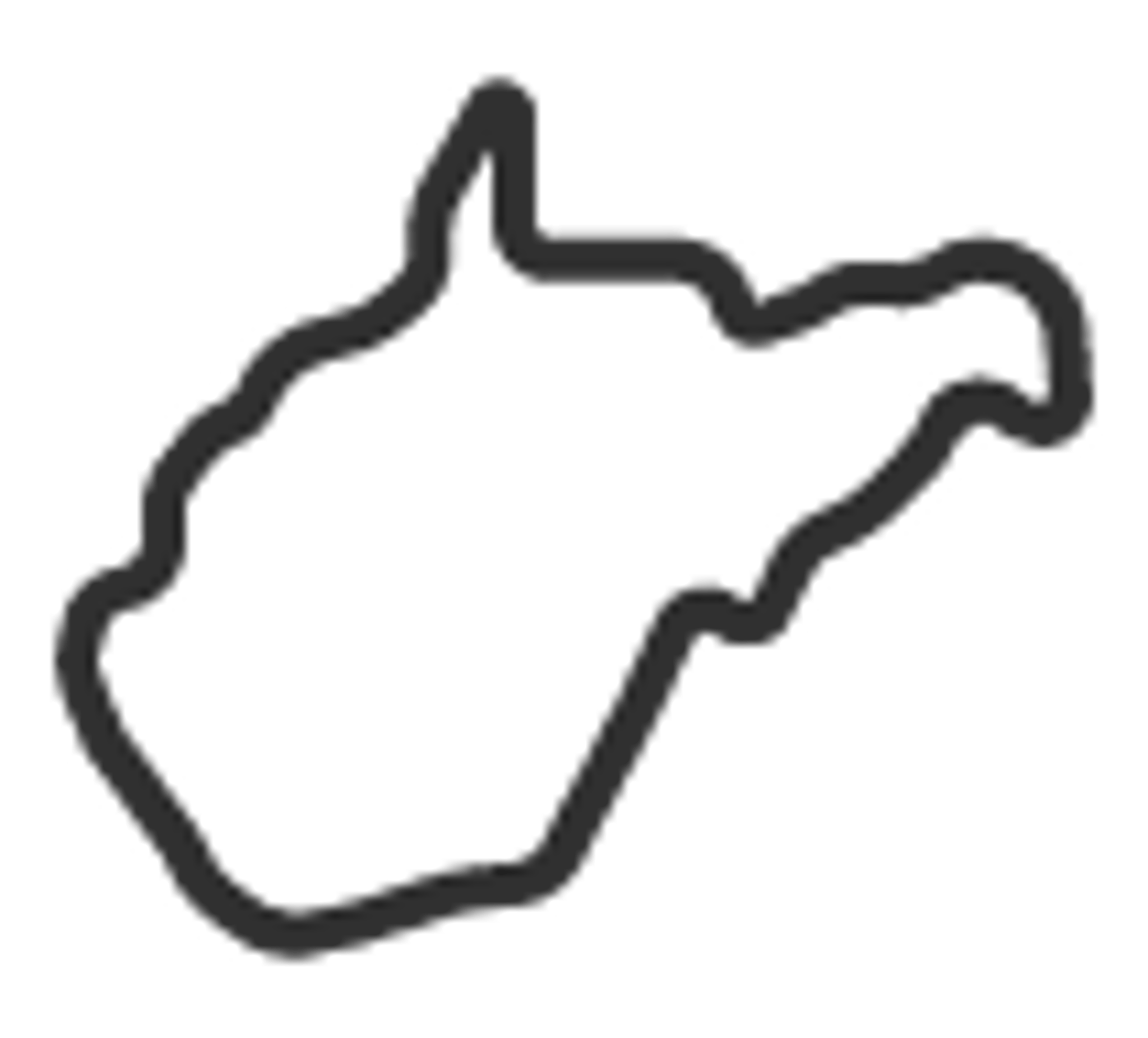 USA West Virginia State Template