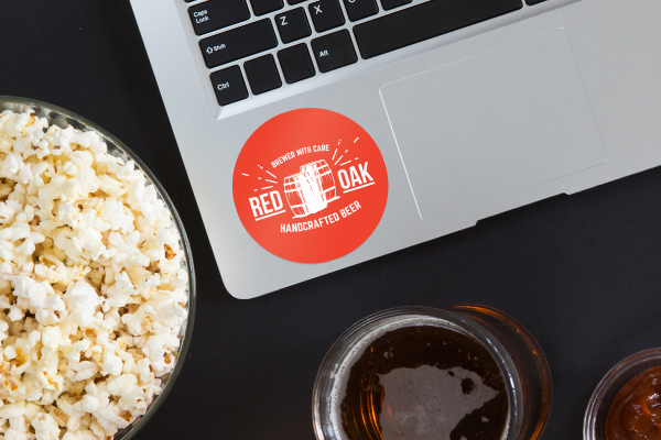 homebrew sticker on laptop