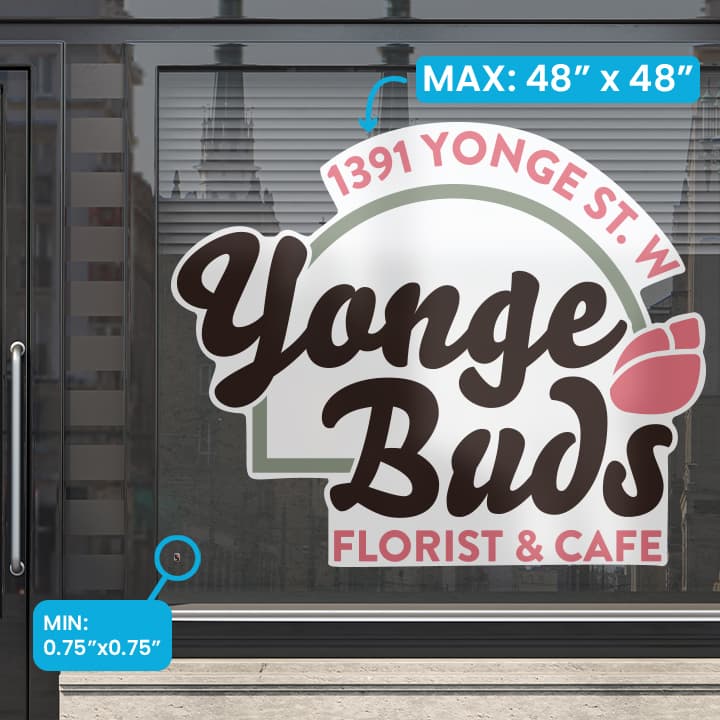 White Kiss-Cut Static Clings