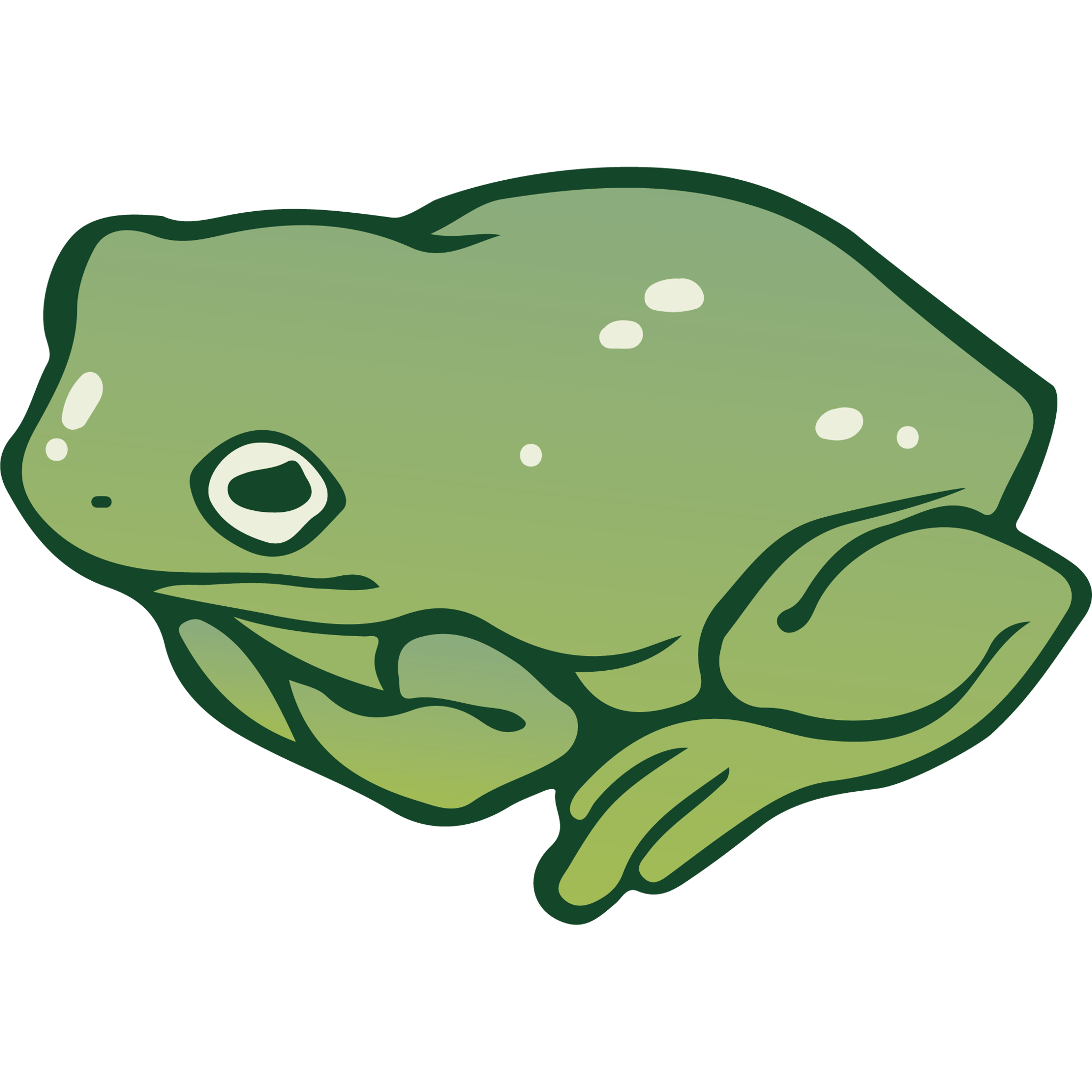 Laying Frog