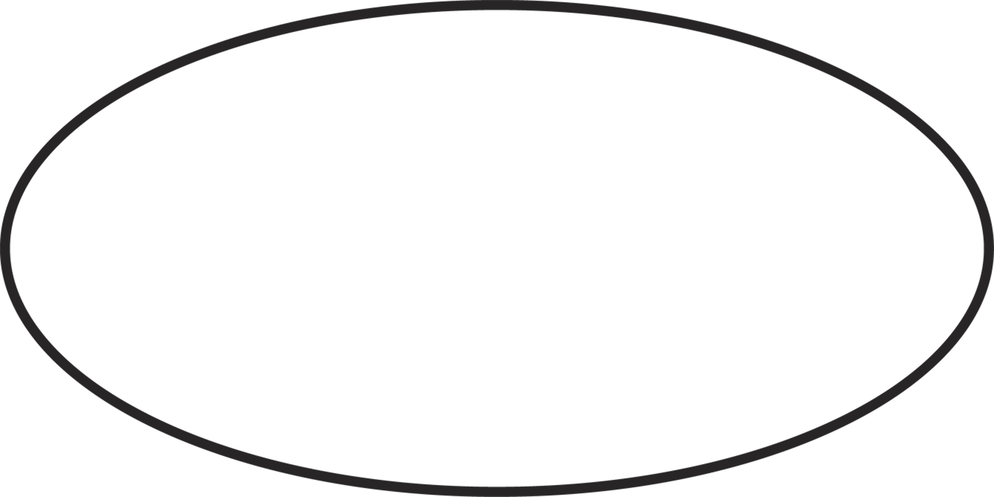 Oval Border Thin