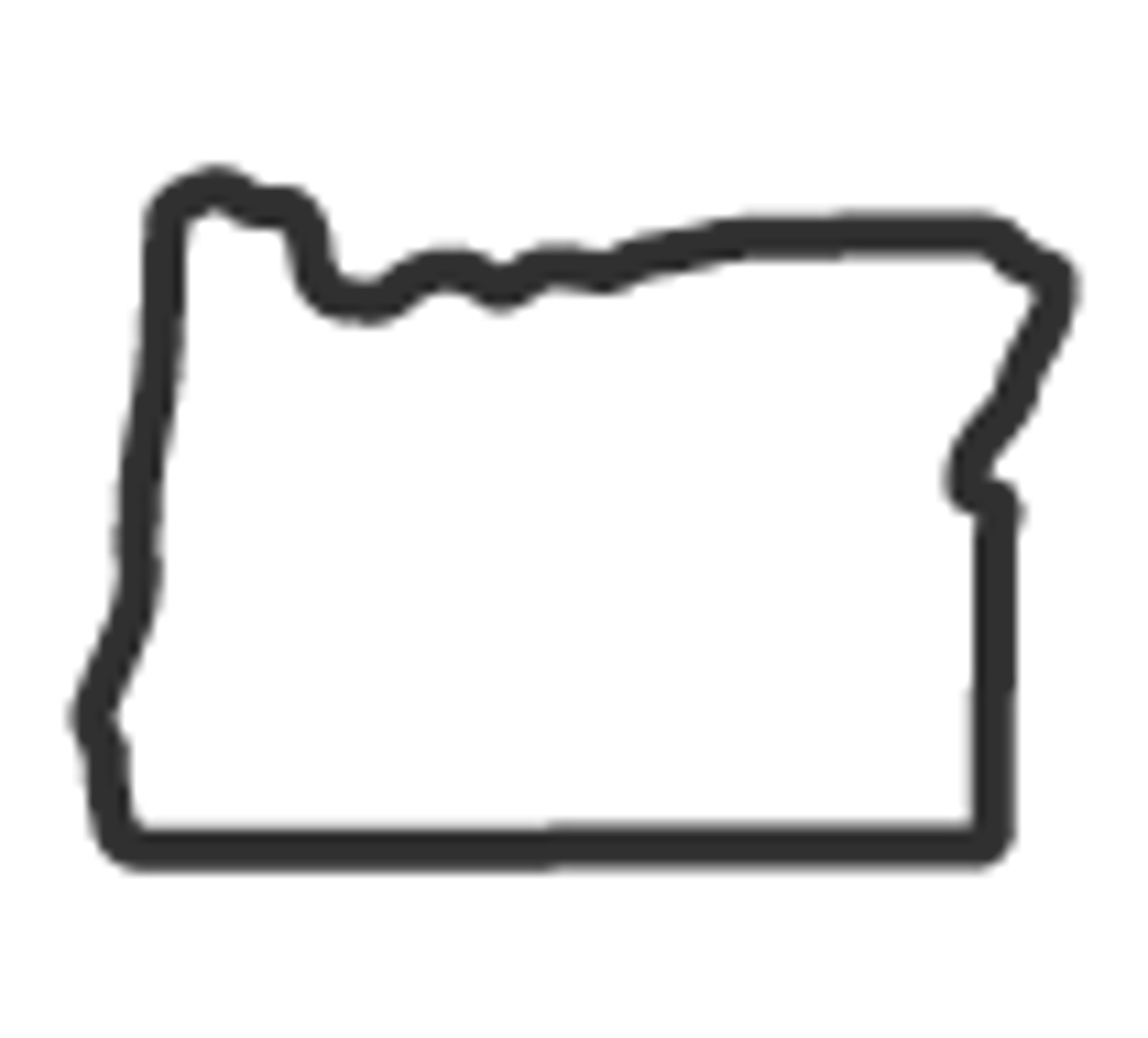 USA Oregon State Template 