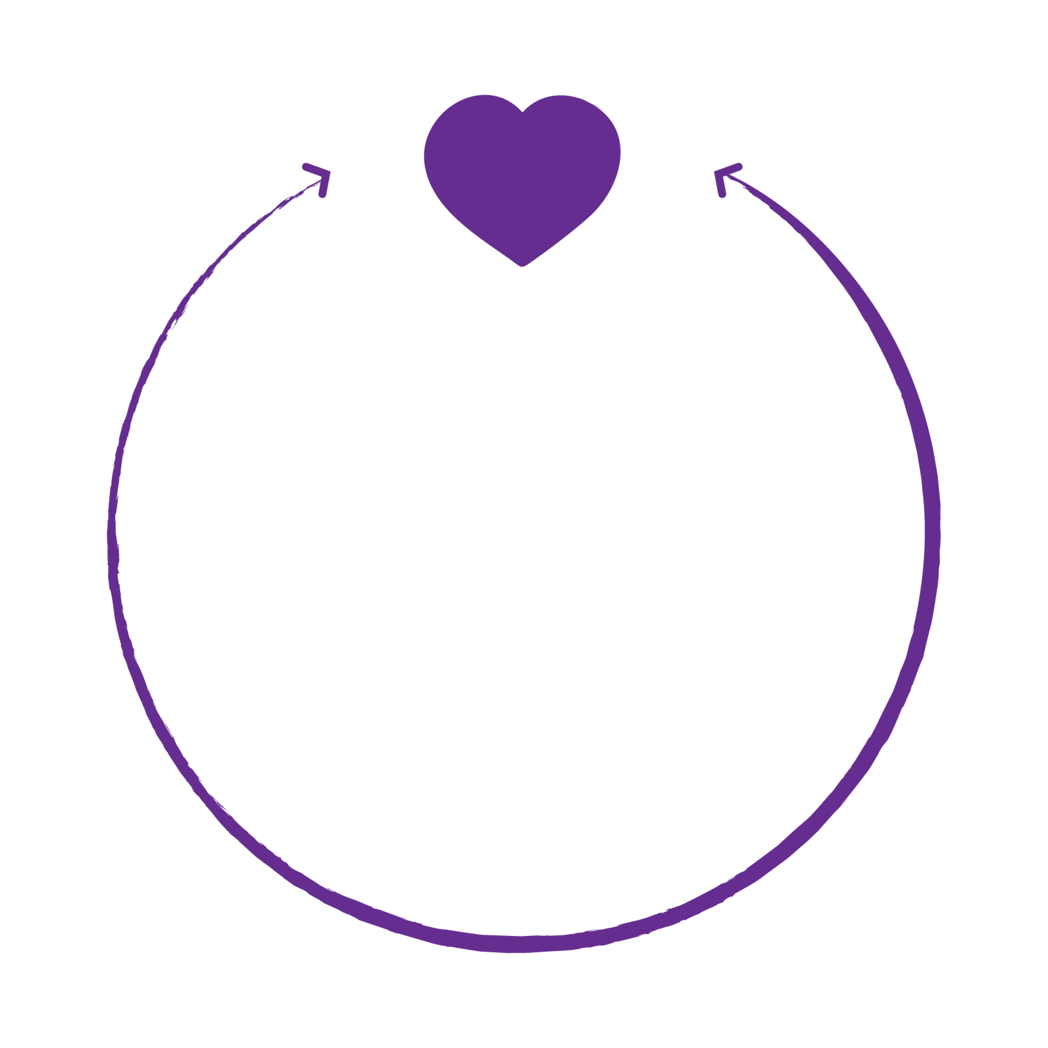 Wedding Arrow & Heart Banner