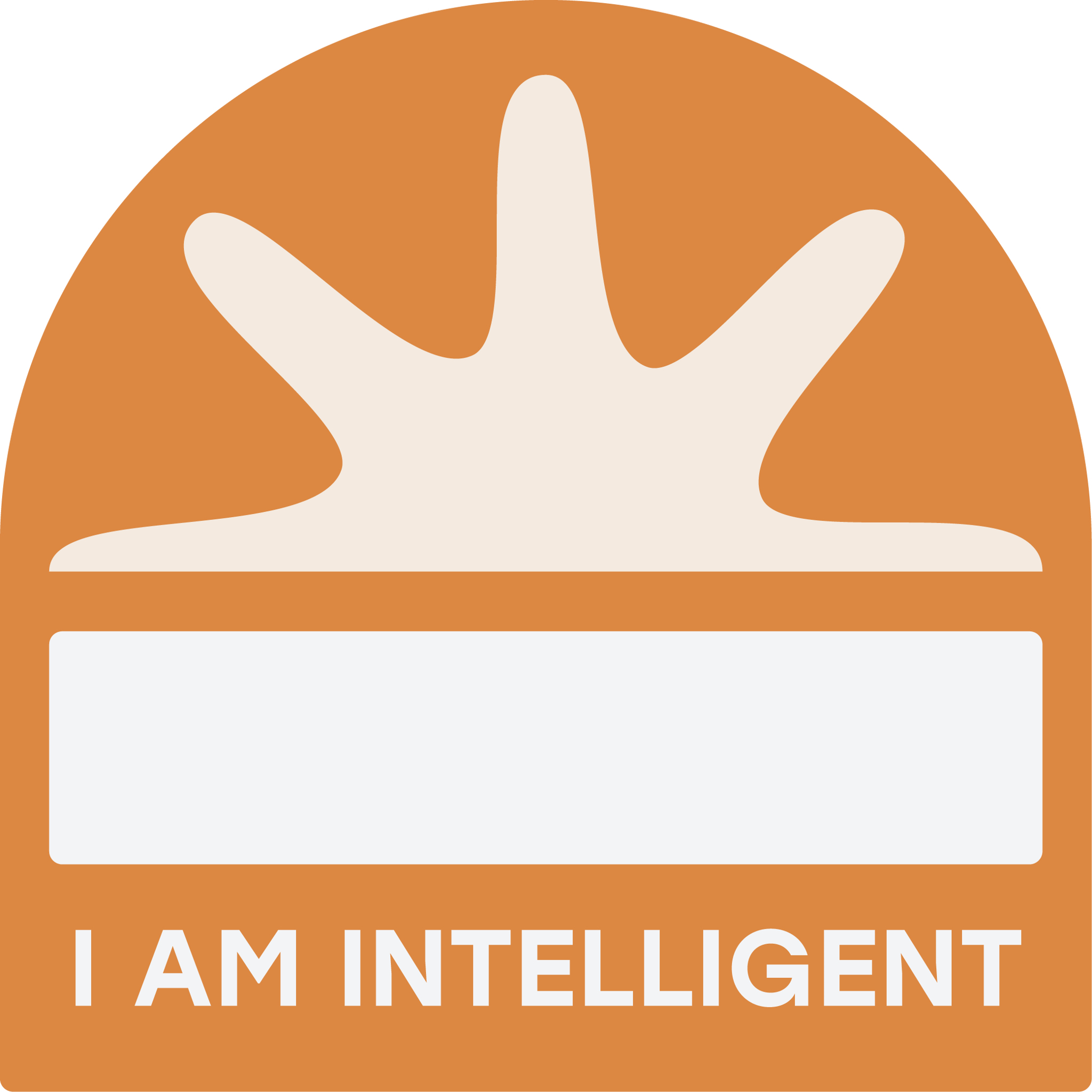 I Am Intelligent Label