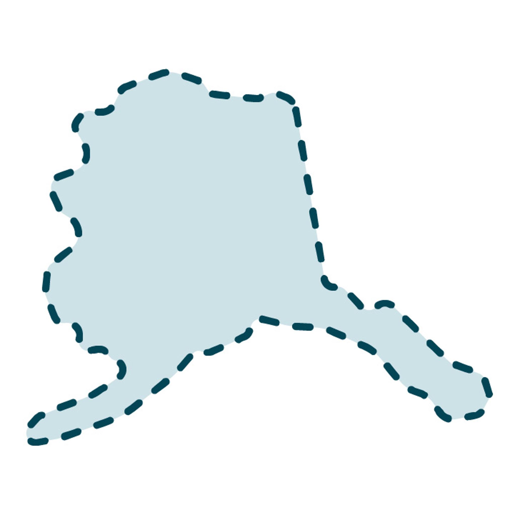 USA Alaska State Template