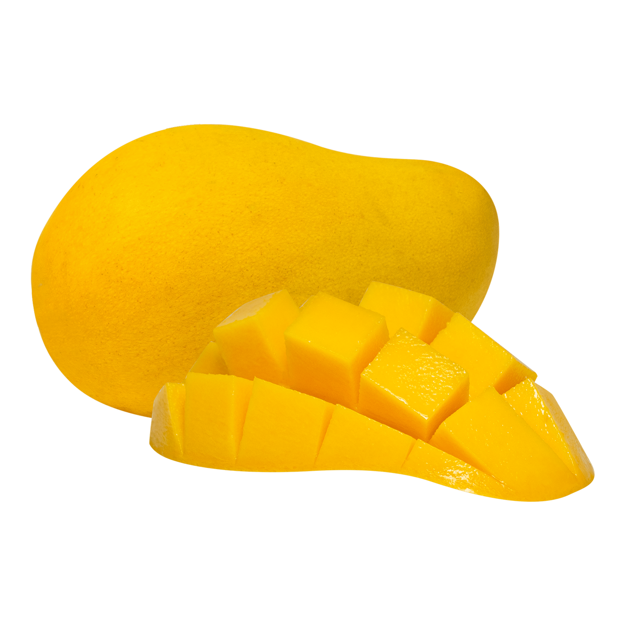 Mango Whole and Halved
