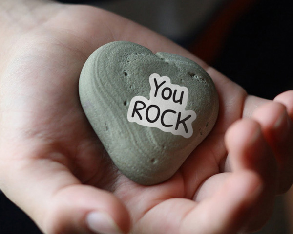 DIY Valentine Puns Funny Sticker You Rock